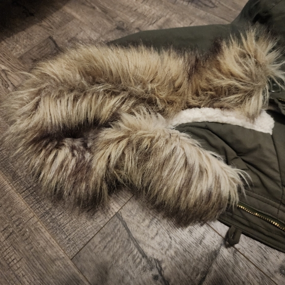 American Eagle Outfitters Women's Green Parka Coat - Picture 5 of 7